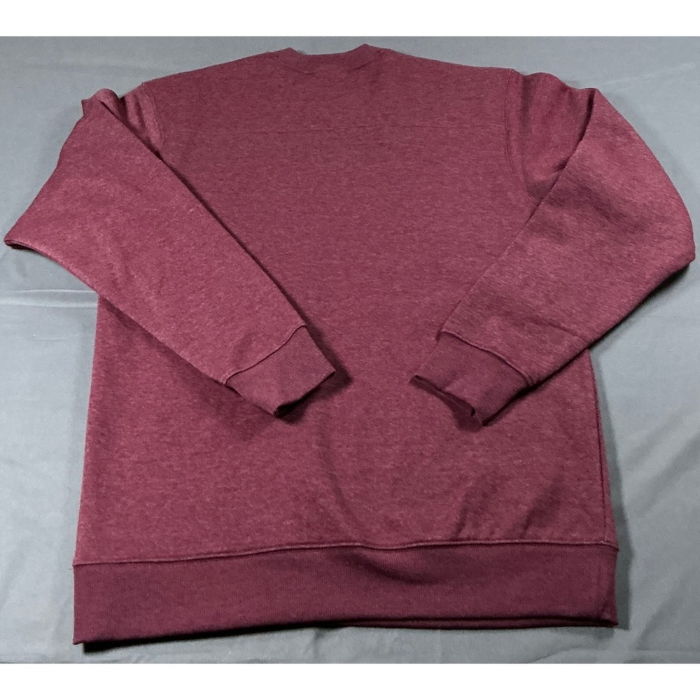Columbia Hart Mountain II Crew Sweatshirt Mens Small Beet Red Heather AM6769-624 - Picture 8 of 11